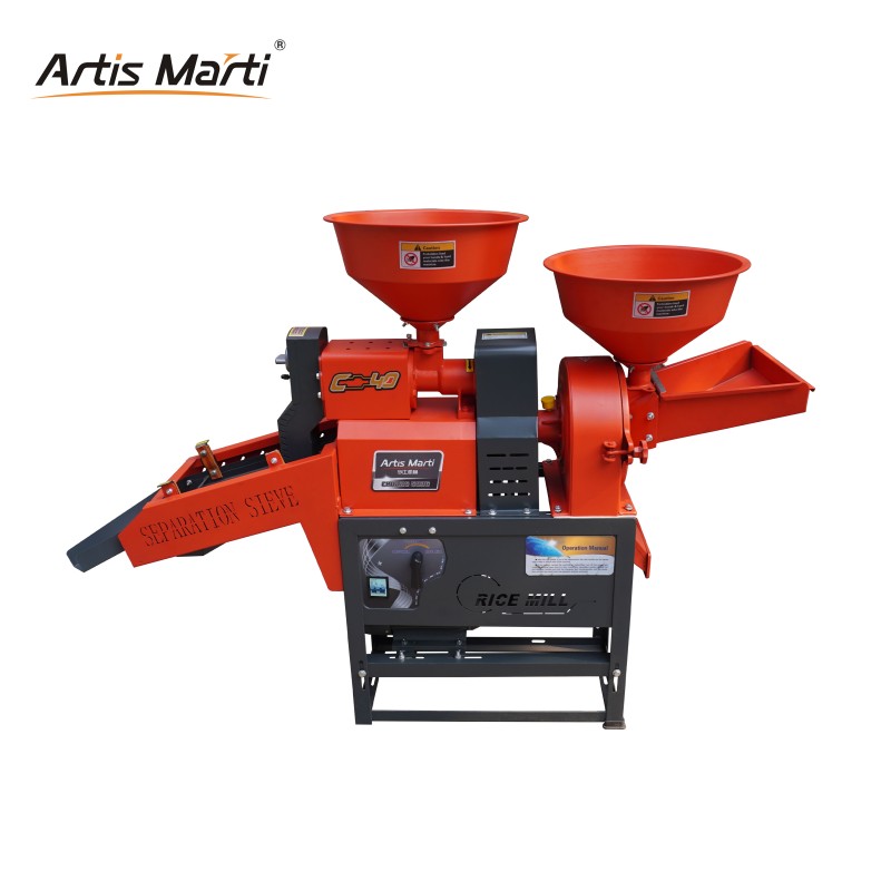 Artis Marti combined rice mill huller and polisher vibrating rice sieve